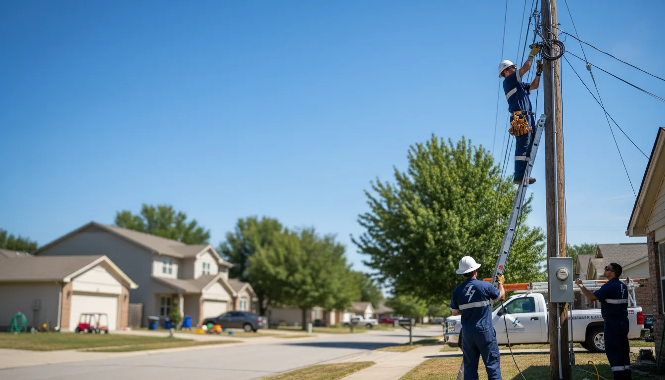 Residential electrician providing installation services in Wheatland, IA